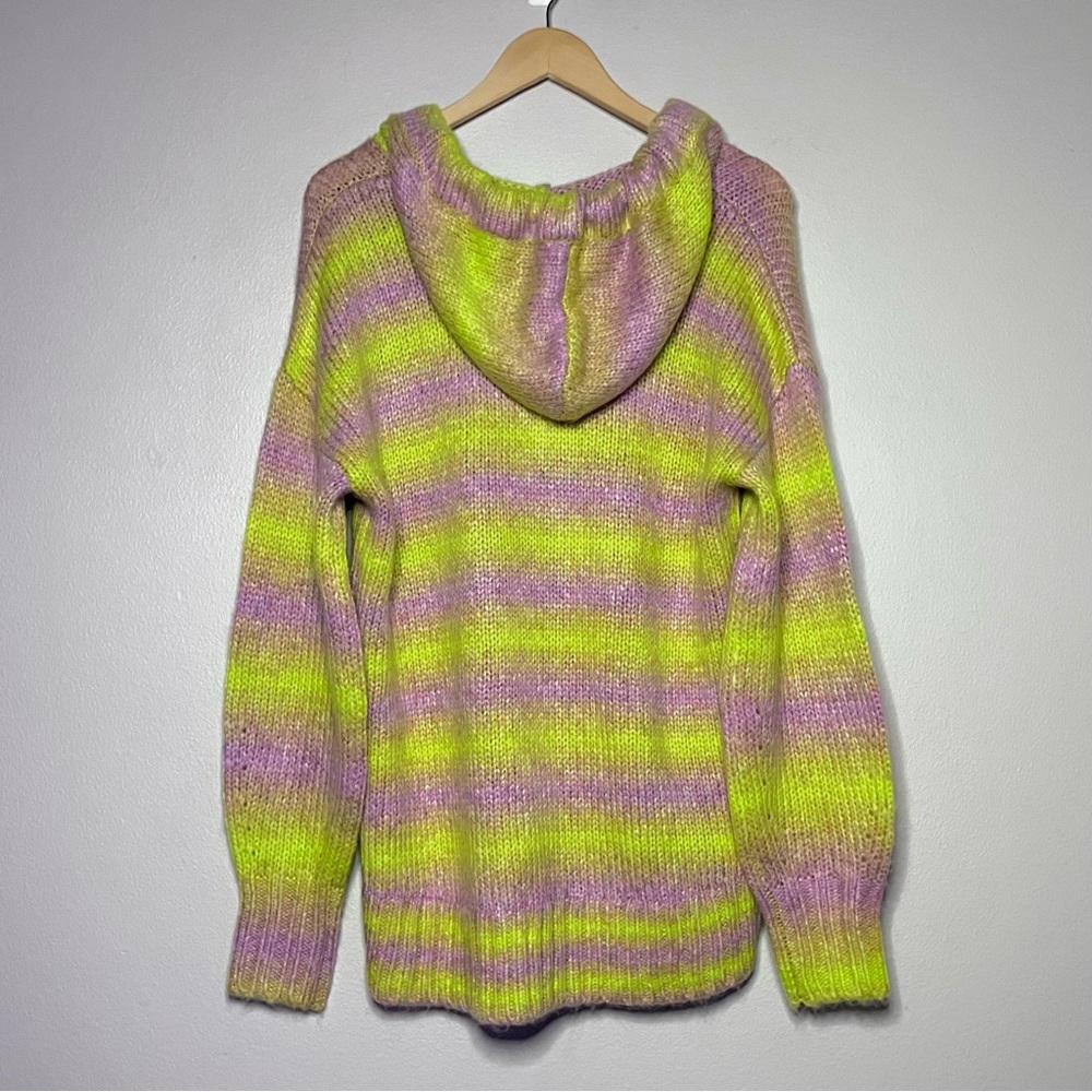 Lou & Grey Ombre Stripe Hoodie Tunic Sweater - Picture 4 of 13